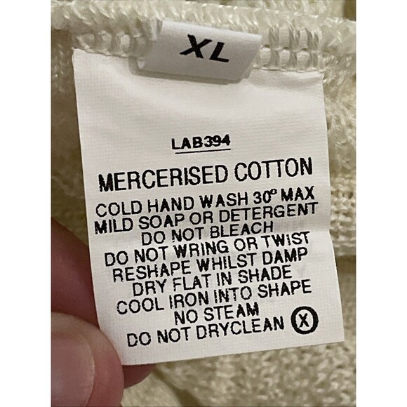 Coogi Australia Basics Vintage Cream Knit Sweater Mens Size XL NEW Old Stock - Picture 11 of 14